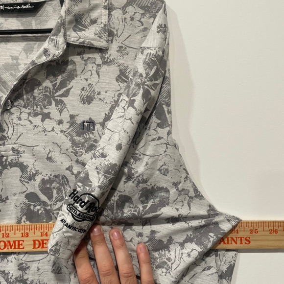 Travis Mathew Mens‎ XXL Floral Print Golf Polo Shirt Hard Rock Hotel Casino AC - Picture 5 of 7